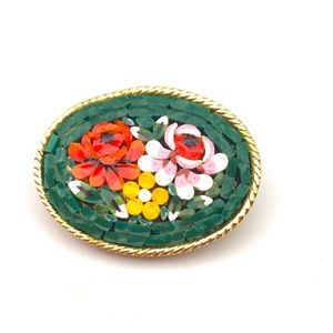 Vintage Micro-mosaic Brooch in great condition
